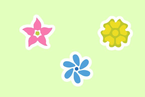 Download Bundle of Flower Sticker Designs - Sticker design Collection