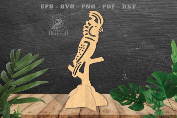 Download Cockatoo Bird Laser Cut Home Decor SVG 1 - Premium Resources