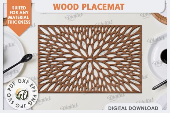 Download Wood Placemat Laser Cut. Home Decor SVG - Home decor svg Collection