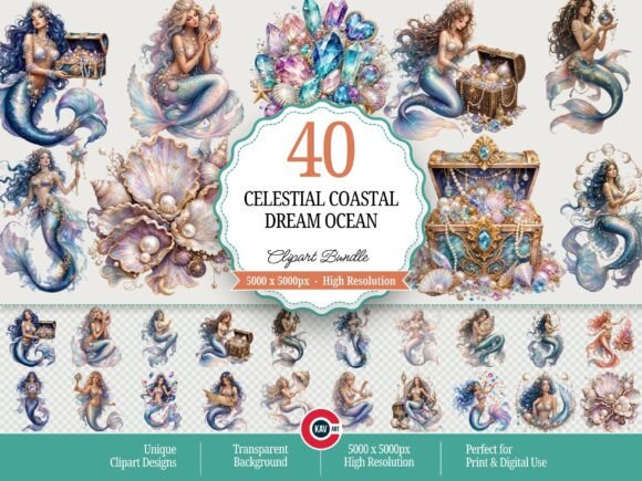 Download Fantasy Celestial Mermaid Treasure PNGs - Pngs Collection
