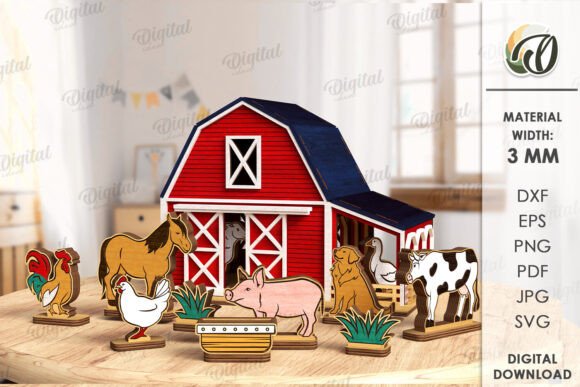 Download 3D Farm Laser Cut. Home Decor SVG - Home decor svg Collection