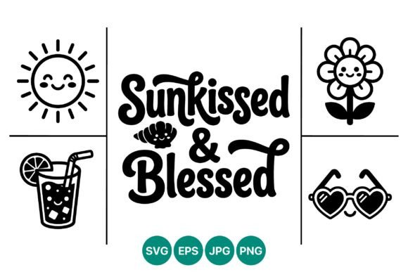 Download Sunkissed and Blessed Cute Summer Vector - Cute summer vector Collection