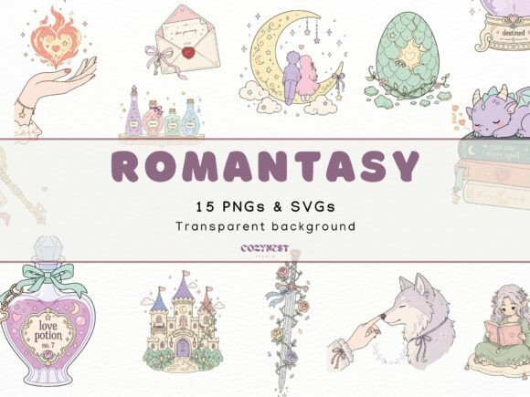 Download Romantasy Cliparts, Cute Fantasy PNGs - Pngs Collection