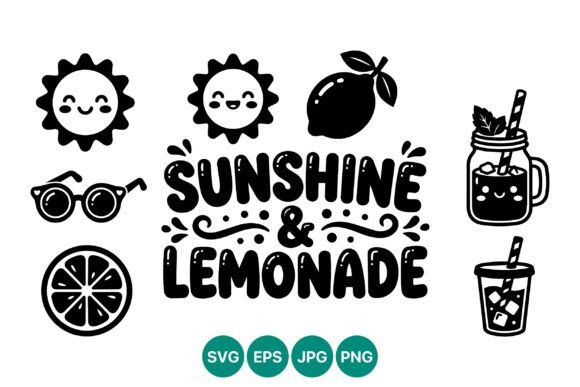 Download Sunshine and Lemonade Cute Summer Vector - Cute summer vector Collection